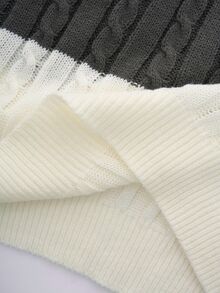 TOKVUE Fashion Men's Striped Drop Shoulder Long Sleeve Casual Sweater - Multicolor - View 8