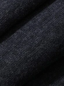 DAZY Deep Navy Blue Floral Grey Crew Neck Half-Button Long Sleeve T-Shirt With Long Pants Knit Tweed Fabric Men's T-Shirt Set Fall - Navy Blue - View 3