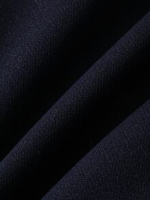 DAZY Spring/Autumn Navy Blue Letter Print Stand Collar Half-Zip Pullover Sweatshirt & Grey Elastic Waist Sweatpants Men's Set - Multicolor - View 8