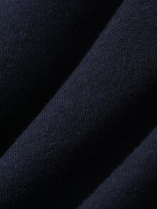DAZY 字母圖案 T 恤與佩斯利印花短褲睡衣套裝 - 藏蓝色 - 查看 6