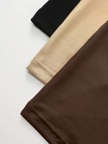 Olithes Solid Color Casual Spaghetti Strap Dress - Multicolor - View 5