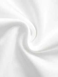 SHEIN 女士时尚百搭条纹撞色荷叶边连体衣 - 黑與白 - 查看 5