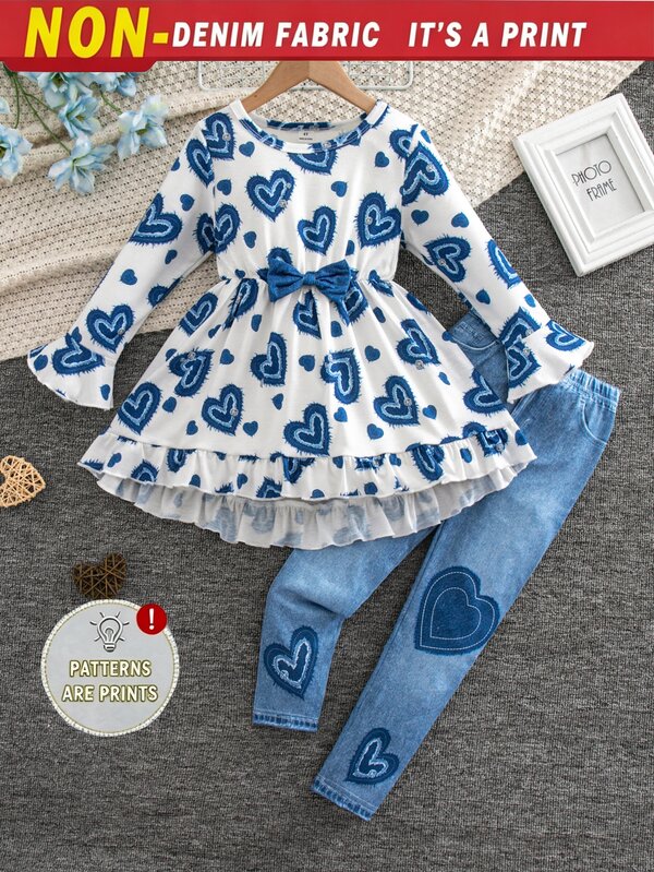 Elladie kids تنسيقات تي شيرت للفتيات الصغيرات