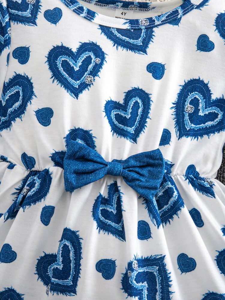 Elladie kids Young Girls T-Shirt Co-Ords - Blue - View 3