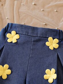 Souflis Souflis Two Pieces Sweet And Playful Sleeveless Pleated Vest Knitted Ribbed T-Shirt Jacket Is Suitable Summer - Yellow - View 6