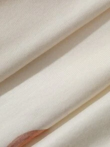 DAZY 麵包印花落肩睡衣套裝 - 杏色 - 查看 7