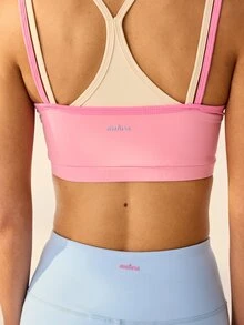 Aralina High Stretch Colorblock Sports Bra & Leggings - Multicolor - View 6