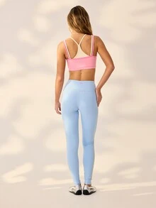 Aralina High Stretch Colorblock Sports Bra & Leggings - Multicolor - View 7