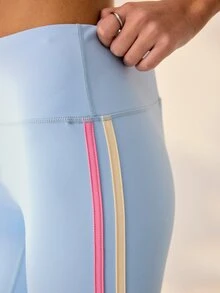 Aralina High Stretch Colorblock Sports Bra & Leggings - Multicolor - View 9