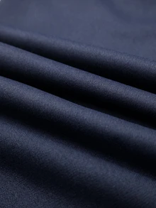 Girlism Tween Girl Navy Blue Knit Loose Casual Drawstring Pocket Wide Leg Sweatpants Loose Fitting Pants Wide Leg Pants Navy Wide Leg Pants - Navy Blue - View 5