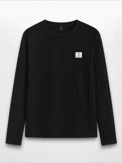 NEON BLANC 男士字母拼接細節長袖上衣，適合夏季與秋季，度假穿搭，父親節禮物，美式足球風格
