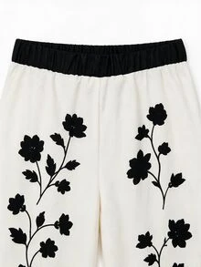 GlowEve CURVE Setelan Kasual 2 Potong Motif Cetak Terbaru untuk Wanita Ukuran Plus, Musim Gugur - Hitam dan Putih - View 6