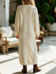 Holdful Holdful Women Sweater Dresses - Aprikot - View 2