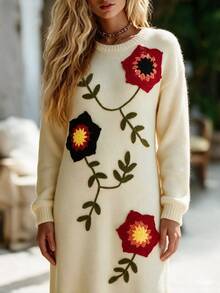 Holdful Holdful Women Sweater Dresses - Aprikot - View 3