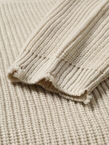 Manfinity EMRG Men's Fashion Jacquard Round Neck Long Sleeve Sweater For Daily Wear Goth - Khaki - View 3