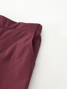 SHEIN Tween Boys 2Pcs Soft Breathable Linen Formal Vest Pants Suit Set Early Fall Back To School Wedding Graduation Piano Recital Kids Clothing Set - Burgundy - View 7