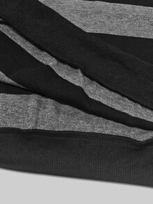 Collagica Collagica Plus Size Mid-Length Round Neck Drop Shoulder Women's Sweatshirt, Great Gift, Ribbed Ribbed Fabric Casual Loose Mid-Length Round Neck Drop Shoulder Hooded Women's Pullover, Gift For Friends, Women's Sweatshirt - Multicolor - View 7