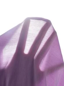 青少年女孩休閒可愛蝴蝶印花刺繡 3D 蝴蝶喇叭袖上衣 - 紫色 - 查看 8
