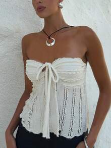 Siren Gaze Women Tops Summer - Apricot - View 7