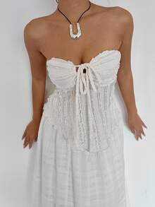 Siren Gaze Women Tops Summer - Apricot - View 6