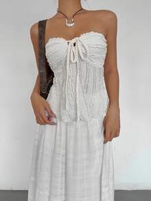 Siren Gaze Women Tops Summer - Apricot - View 8