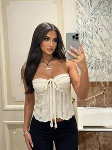 Siren Gaze Women Tops Summer - Apricot - View 1