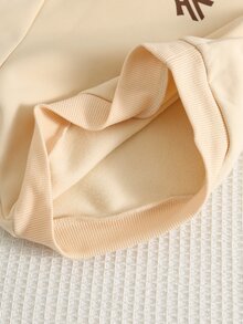 SHEIN 3件套包含斜挎包、男嬰秋冬圓領長袖套頭運動衫、鬆緊腰長褲、斜挎包3件套、男童運動休閒褲、嬰兒套裝、秋冬套裝 - 彩色 - 查看 8