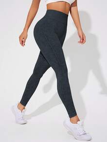 Velisys Velisys 6Pcs Sport Women's High Waist Ribbed Seamless Leggings,Tummy Control Lifting Yoga Pants,Slim Fit Compression Athletic Gym Workout Tights - Multicolor - View 6
