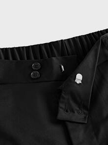 AXEPEAK Celana Jogger Pria Serbaguna Warna Polos - Hitam - View 3