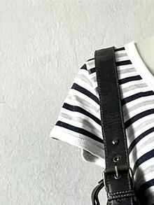 Lalippa Women's Striped V-Neck Short Sleeve Casual T-Shirt - Multicolor - View 3