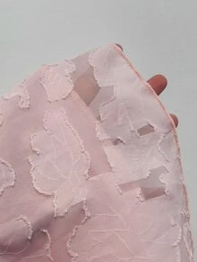 Sweetra 大尺碼女款春夏甜心領方領花卉粉色雪紡荷葉邊短袖法式優雅復古可愛浪漫度假中長度鬱金香洋裝 - 粉色 - 查看 8