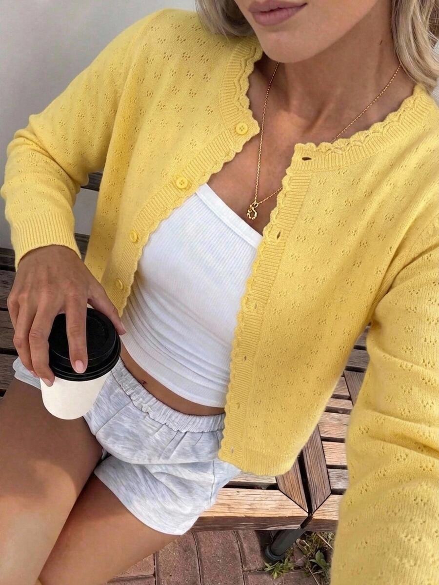 Comfortcana Women's Casual Versatile Solid Color Cardigan