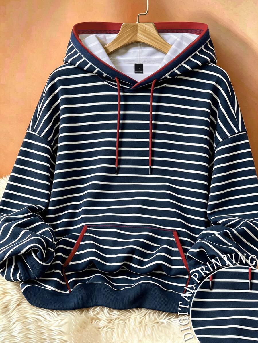 Resyla 秋季休閒條紋運動衫 - 彩色 - 查看 1