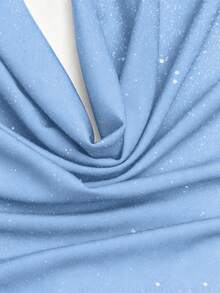 Sweetra Plus Size Elegant Sexy Halter Backless Tight Camisole For Summer - Blue - View 6