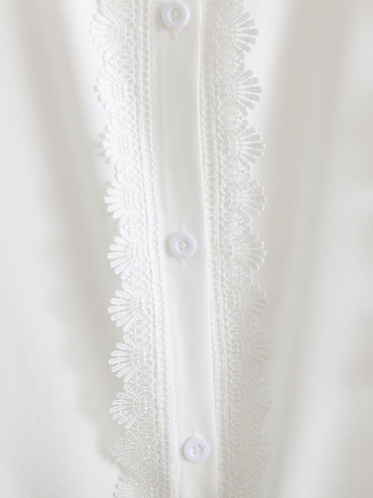 Teen Girls Blouses Fall, Casual Daily Wear - White - View 7