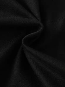 男嬰創意遊戲機與字母印花長袖優雅鈕扣黑色針織學校風連身衣，適合秋季外出 - 黑色 - 查看 8