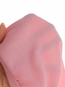 SHEIN Elladie kids 女童長袖羅紋針織套頭衛衣上衣蝴蝶結裝飾百褶裙套裝 春秋款 紫色 嬰兒幼兒 生日禮物 - 粉色 - 查看 9