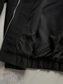 PAVTROS Young Streetwear Hot-Selling Jacket Set, Contrast Trim Design, Versatile Streetwear Men's Jacket Set - Black - View 5