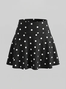 Sunnyshic Summer Polka Dot Print Sports Skort - Multicolor - View 2