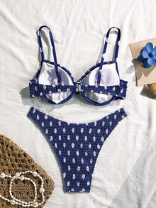Swim Vcay 女款夏季海灘波點細肩帶比基尼三角褲兩件式泳衣套裝 - 彩色 - 查看 4