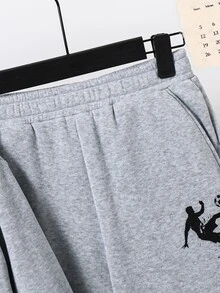 SHEIN 青少年男孩連帽衫與運動衫套裝 - 灰色 - 查看 7