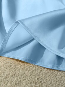 Franclia New Arrival Spring/Summer Halter Backless Fitted Women Tank Top - Baby Blue - View 4