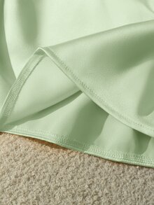 Franclia New Arrival Spring/Summer Halter Backless Fitted Women Tank Top - Mint Green - View 5