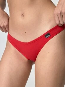 Loungeista Women's Casual Multicolor Print Fabric Thong Panties - Multicolor - View 9