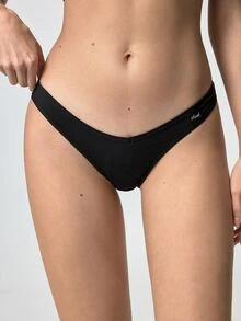 Loungeista Women's Casual Multicolor Print Fabric Thong Panties - Multicolor - View 6