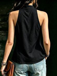Hanfu Tops - Black - View 3