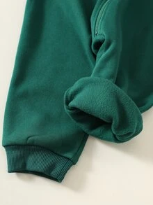 SHEIN Baby Boy Horse Pattern Knit Soft Hooded Long Sleeve Winter Jumpsuit Versatile Comfortable - Multicolor - View 4
