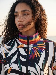 CAJUNI Vacation Casual Floral Print Sports Jacket - Multicolor - View 3