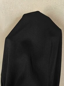 SHEIN CURVE+ 大尺碼女款素色基礎無袖洋裝 - 黑色 - 查看 10