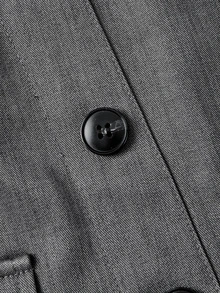 SHEIN MOD 灰色時尚短夾克與單排扣抹胸式緊身連身裙套裝 - 深灰色 - 查看 6